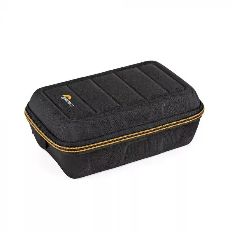 Kaameraümbris Lowepro HARDSIDE CS 60 — kõva kestaga kompaktümbris, 140×85×227 mm, must/oranž