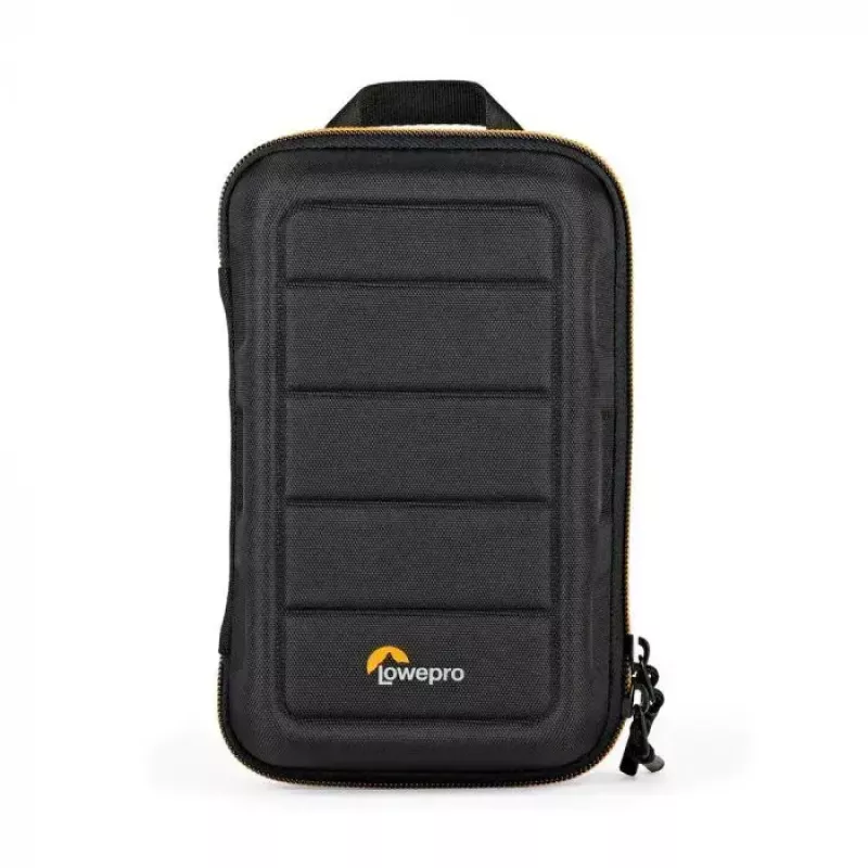 Kaameraümbris Lowepro HARDSIDE CS 60 — kõva kestaga kompaktümbris, 140×85×227 mm, must/oranž