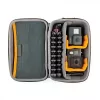 Kaameraümbris Lowepro HARDSIDE CS 60 — kõva kestaga kompaktümbris, 140×85×227 mm, must/oranž