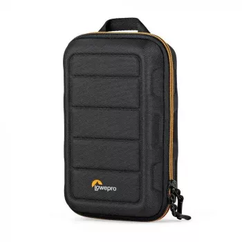 Kaameraümbris Lowepro HARDSIDE CS 60 — kõva kestaga kompaktümbris, 140×85×227 mm, must/oranž
