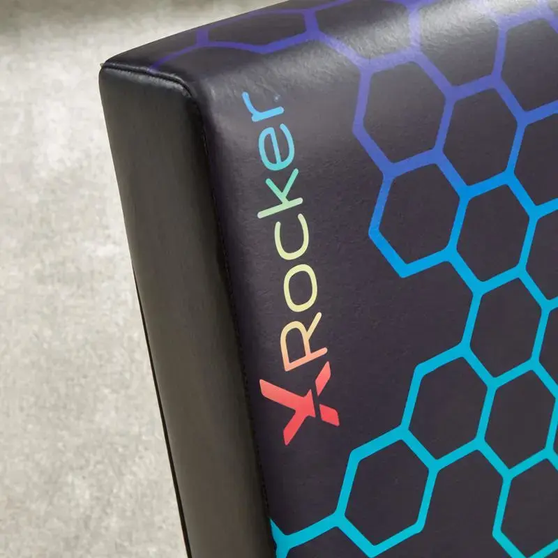 Konsoolimängutool x rocker Neo Hex Edition — polsterdatud pehmendatud iste ja seljatugi, laius 410 mm, sügavus 855 mm, kõrgus 650 mm