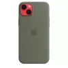 Cover Apple iPhone 14 Plus Silicone Case with MagSafe Olive