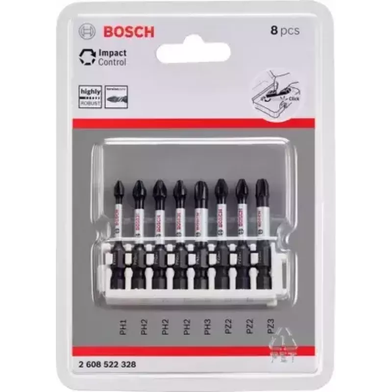 Kruvikeeraja otsakute komplekt Bosch 2 608 522 328