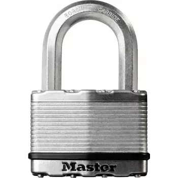 Tabalukk MASTERLOCK M5EURDCC turvatase 9, karastatud terasest sang, messingkorpus