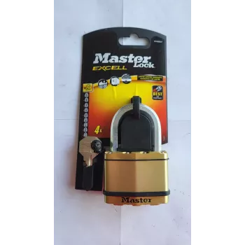 Tabalukk MASTERLOCK M15BEURDLF lamineeritud terasest 64 mm sangaga võtmega avatav