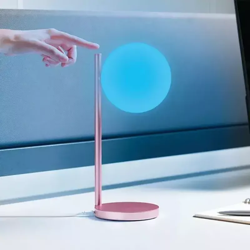 Laua-LED-lamp Lexon Bubble Lamp LH70LP heleroosa 15 W traadita laadijaga