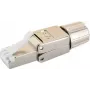 RJ-45 pistik Schwaiger NWST811 531 hõbedane isane 15mm laius