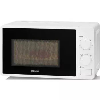 Soolo mikrolaineahi Bomann MW 6014 CB — 700 W, 20 L, 245 mm pöördalus, 6 võimsustaset, valge
