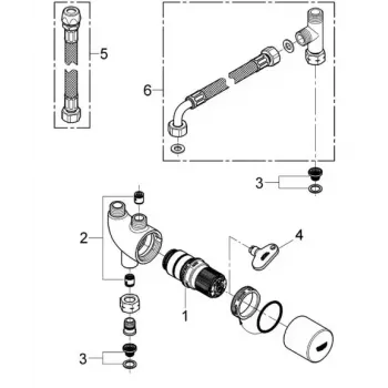 Termostaat GROHE 34487000 kroom