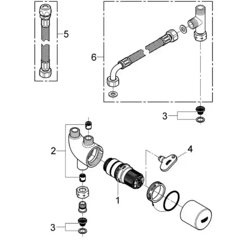 Termostaat GROHE 34487000 kroom
