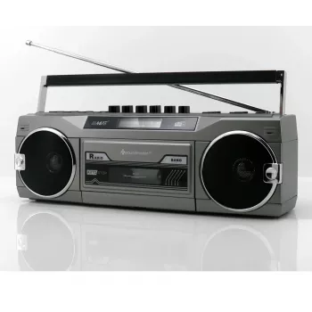 Kaasaskantav kassetimängija Soundmaster SRR80TI DAB+ ja FM-iga, LCD-ekraan, 3 W RMS, 3,5 mm kõrvaklapid, aku/230V