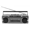 Kaasaskantav kassetimängija Soundmaster SRR80TI DAB+ ja FM-iga, LCD-ekraan, 3 W RMS, 3,5 mm kõrvaklapid, aku/230V
