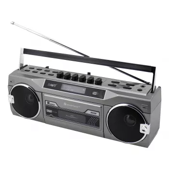 Kaasaskantav kassetimängija Soundmaster SRR80TI DAB+ ja FM-iga, LCD-ekraan, 3 W RMS, 3,5 mm kõrvaklapid, aku/230V