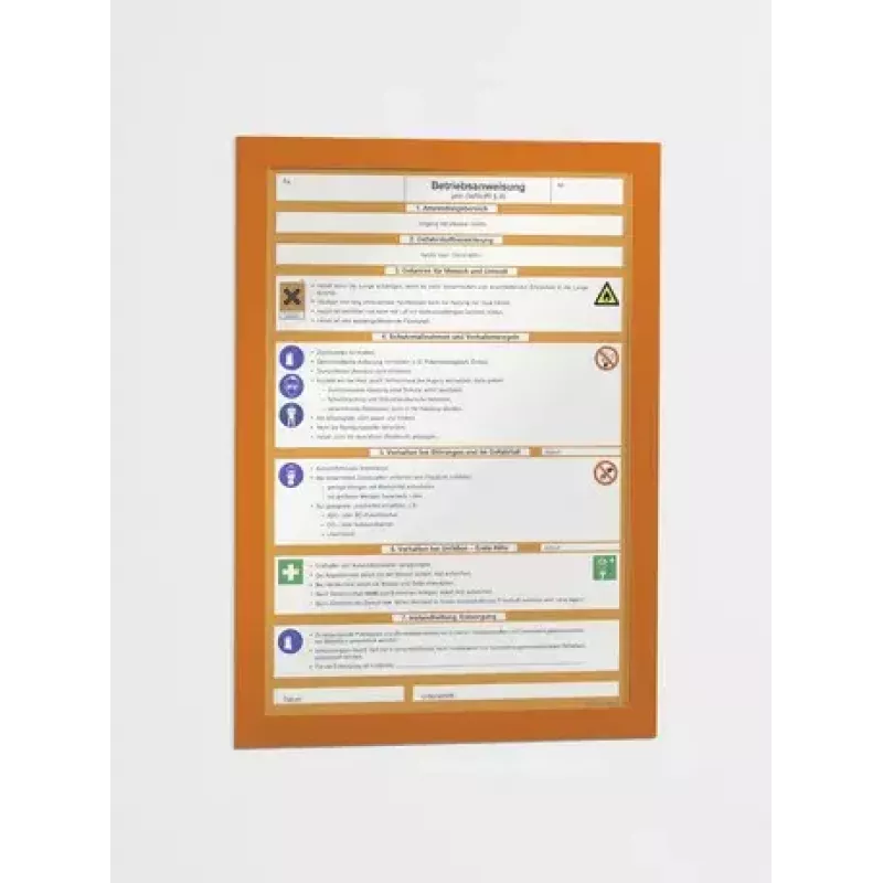 Magnetraam Durable DURAFRAME A4 oranž