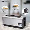 Röster Clatronic TA 3687 4 viilu 1200 W Must Roostevaba teras