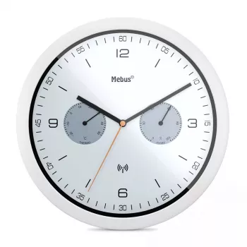 Seina-/lauakell Mebus 52826 ümar must hall valge