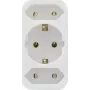REV 2-kordne üleminekuadapter kaitsekontaktiga, valge, mudel 0512735777 WS