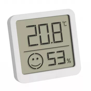 Elektrooniline keskkonnatermomeeter TFA-Dostmann 30.5053.02 sise-/välistingimustesse digitaalne hõbedane valge