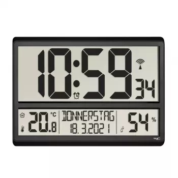 Digitaalne äratuskell TFA-Dostmann 60.4520.01 Must, patareitoitega