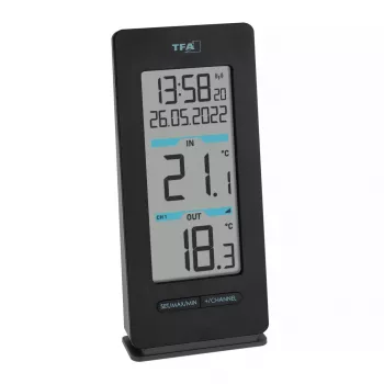 TFA-Dostmann keskkonnatermomeeter 30.3072.01 sise-/välistingimustesse -40 kuni 60 °C