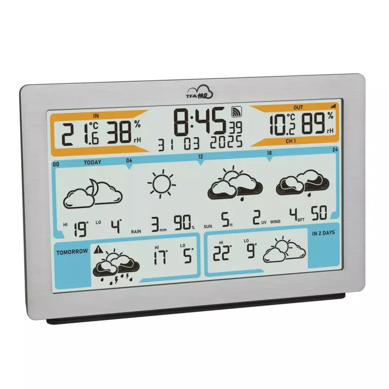 TFA-Dostmann TFA.me Silver LCD aku Wi-Fi anemomeeter hügromeeter termomeeter