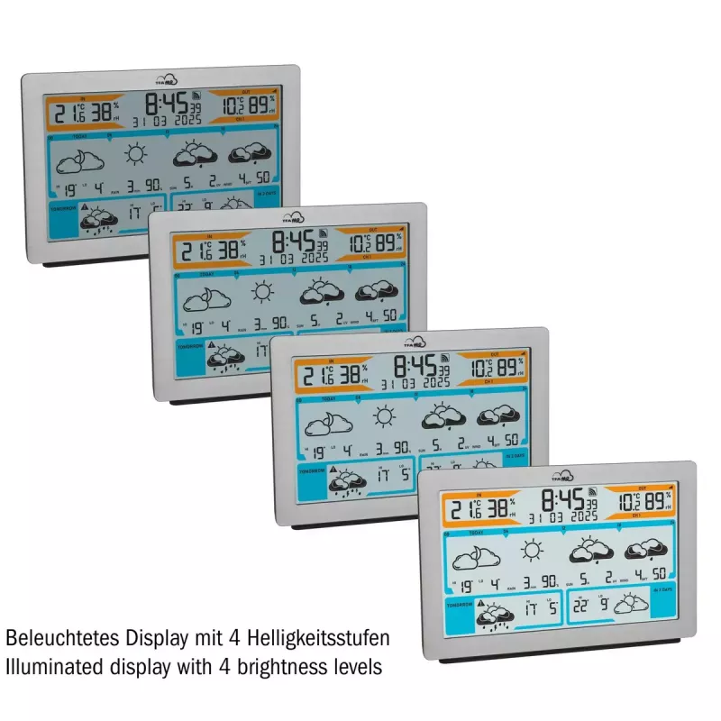 TFA-Dostmann TFA.me Silver LCD aku Wi-Fi anemomeeter hügromeeter termomeeter