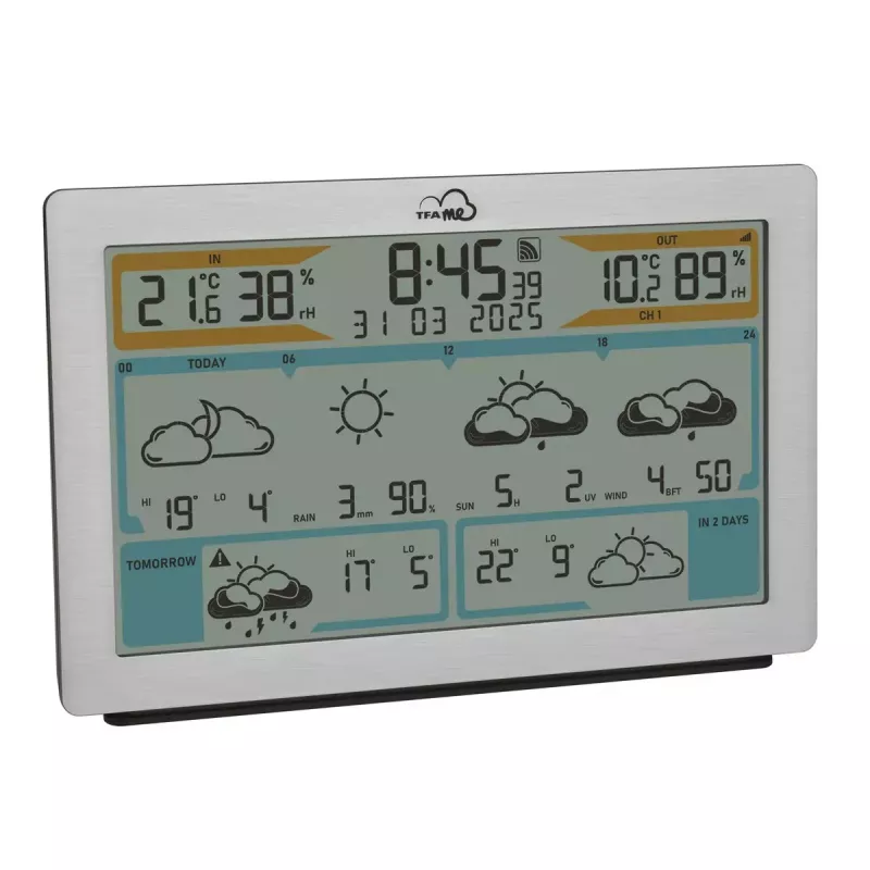 TFA-Dostmann TFA.me Silver LCD aku Wi-Fi anemomeeter hügromeeter termomeeter