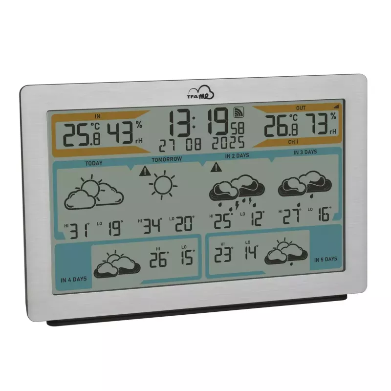 TFA-Dostmann TFA.me Silver LCD aku Wi-Fi anemomeeter hügromeeter termomeeter