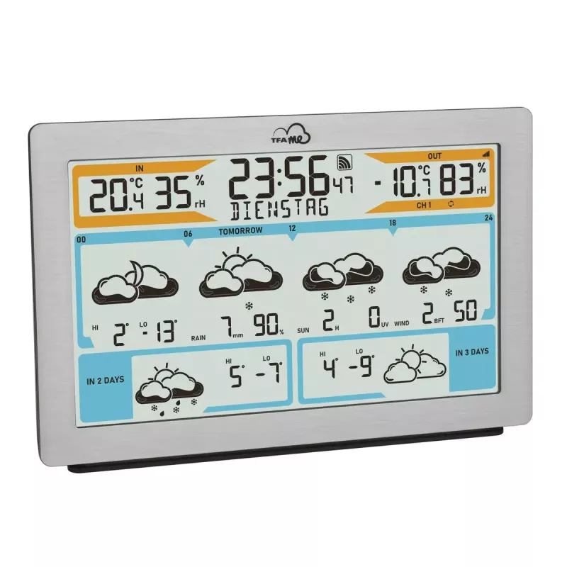 TFA-Dostmann TFA.me Silver LCD aku Wi-Fi anemomeeter hügromeeter termomeeter