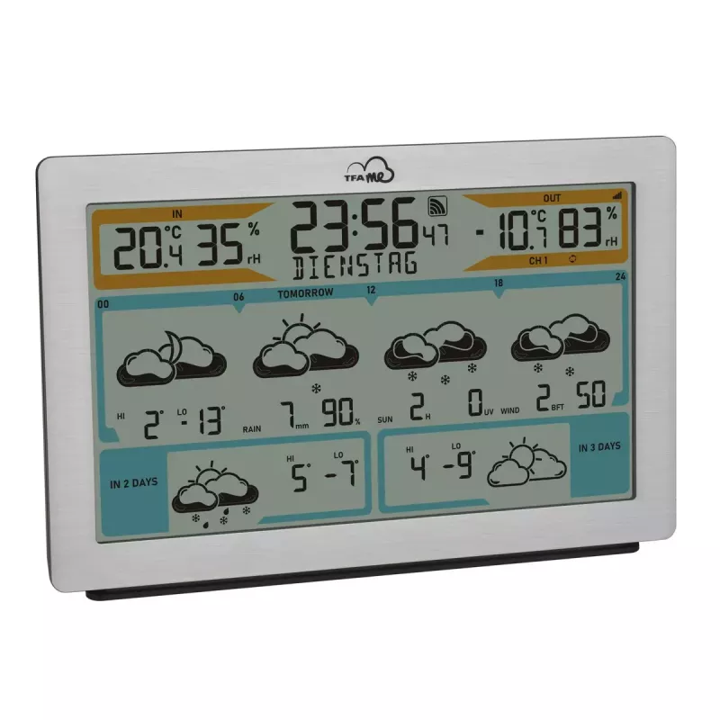 TFA-Dostmann TFA.me Silver LCD aku Wi-Fi anemomeeter hügromeeter termomeeter