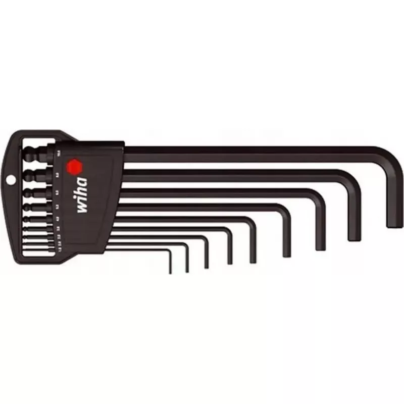 Tihvtvõtmete komplekt Wiha 03992 Classic Holder, 6-osaline, tihvttüüpi võtmed ümmarguste kinnitusdetailide jaoks