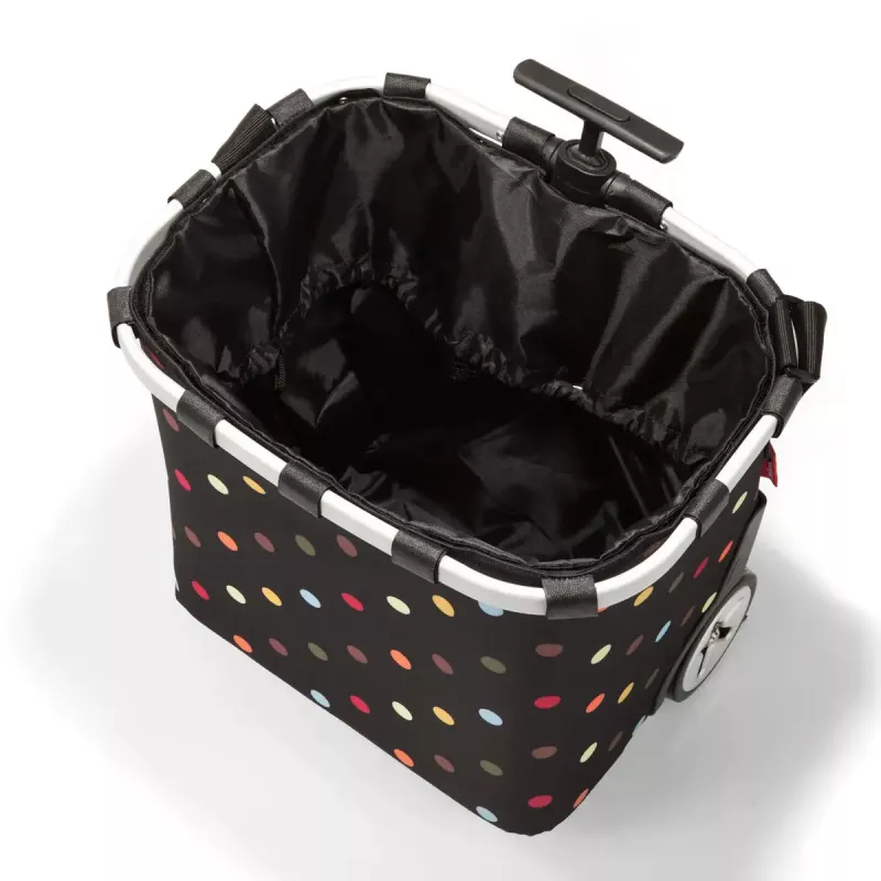 Kandekott Reisenthel Carrycruiser — 40 L, alumiiniumraam, polüester, 420×320 mm, must/mitmevärviline