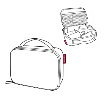 Termokonteiner Reisenthel Thermocase Dots 1,5 L Must Alumiinium Polüester