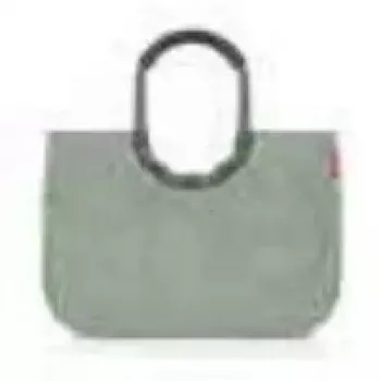 Tote bag Reisenthel loopshopper L — 25 L, 460×250 mm, roheline, alumiiniumraam