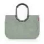 Tote bag Reisenthel loopshopper L — 25 L, 460×250 mm, roheline, alumiiniumraam