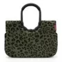 Tote kott Reisenthel loopshopper L — 25 L, 460×250 mm, alumiiniumraam, must/pruun
