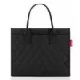 Tote bag Reisenthel daily shopper business — Polyester, 14 L, Must, Tõmblukuga suletav