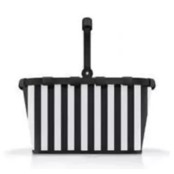 Ostukorv Reisenthel carrybag Must/Valge — alumiiniumraam, polüester, 22 L, 480×280 mm