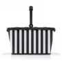 Ostukorv Reisenthel carrybag Must/Valge — alumiiniumraam, polüester, 22 L, 480×280 mm