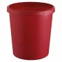 Prügikonteiner ümmargune plastikust punane Helit H6105825
