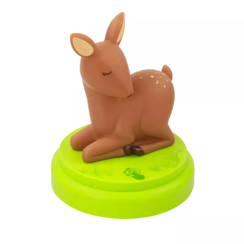 ANSMANN beebi-öölamp 1800-0059 — LED, kollane valgus, patarei AA ×3, 119×119×137 mm, pruun/roheline