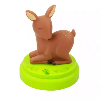 ANSMANN beebi-öölamp 1800-0059 — LED, kollane valgus, patarei AA ×3, 119×119×137 mm, pruun/roheline