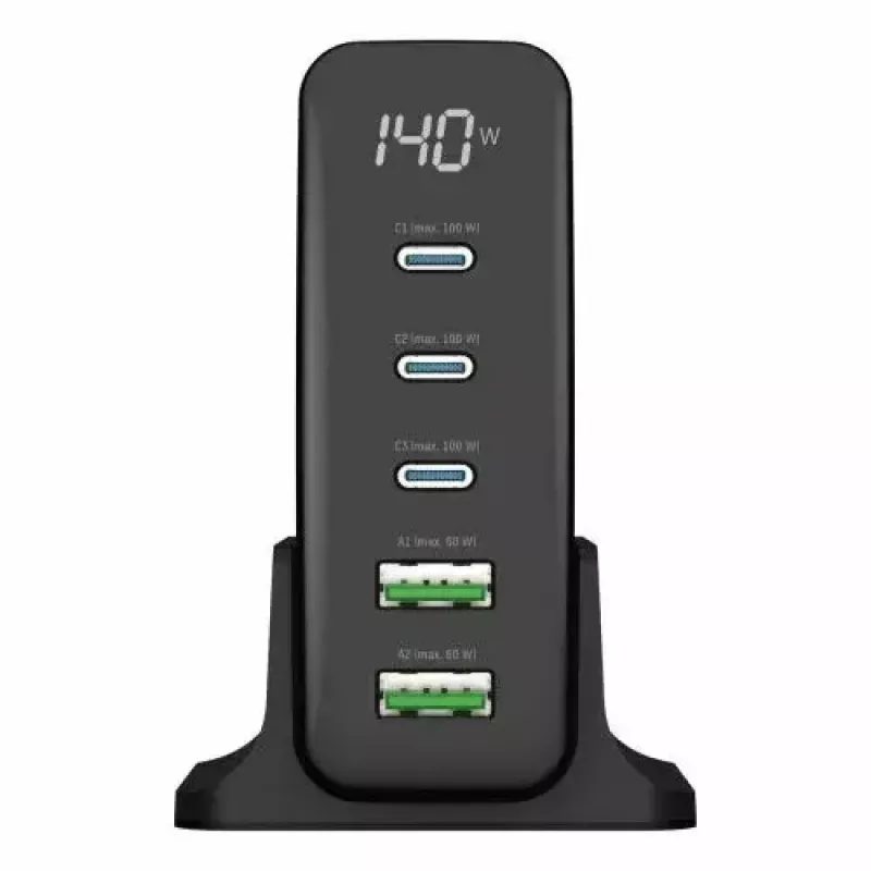 Siseruumide laadija Ansmann DC5140PD universaalne must USB kiirlaadija