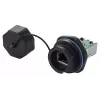 Juhtmepistik RJ45 Alcasa IC06-R102 Must Vask Plastik Silikageel