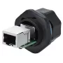 Juhtmepistik RJ45 Alcasa IC06-R102 Must Vask Plastik Silikageel