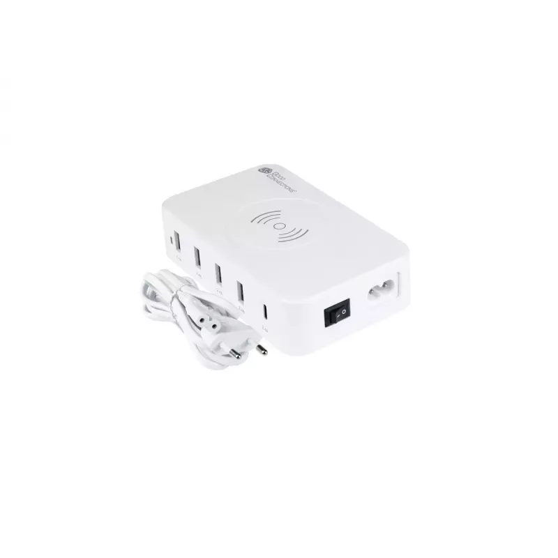 Mobiilseadme laadija Alcasa PCA-D005W Universal Valge AC traadita kiirlaadimine