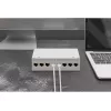 Patch-paneel DIGITUS Desktop modulaarne tühi, varjestatud, 8-pordiline, teras, hall, seinale kinnitatav