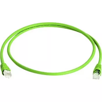 patch-kaabel Telegaertner MP8 FS 600 — SFTP Cat.7, RJ‑45 isane–isane, 5,0 m, roheline