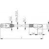 Võrgukaabel Telegaertner Cat6a SF/UTP (S-FTP) 0,25 m, RJ45–RJ21, niklikontaktid, hall