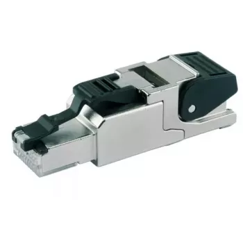 Telegärtner MFP8 T568 A Cat.6A RJ-45 pistik, must/hõbedane